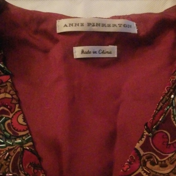 Anne Pinkerton Hand Beaded Vintage Vest - Picture 4 of 8